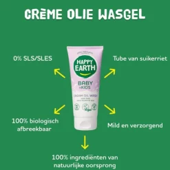Happy Earth Cream Oil Wash 200 ml