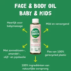 Happy Earth Gezicht & Lichaam Olie Baby & Kids