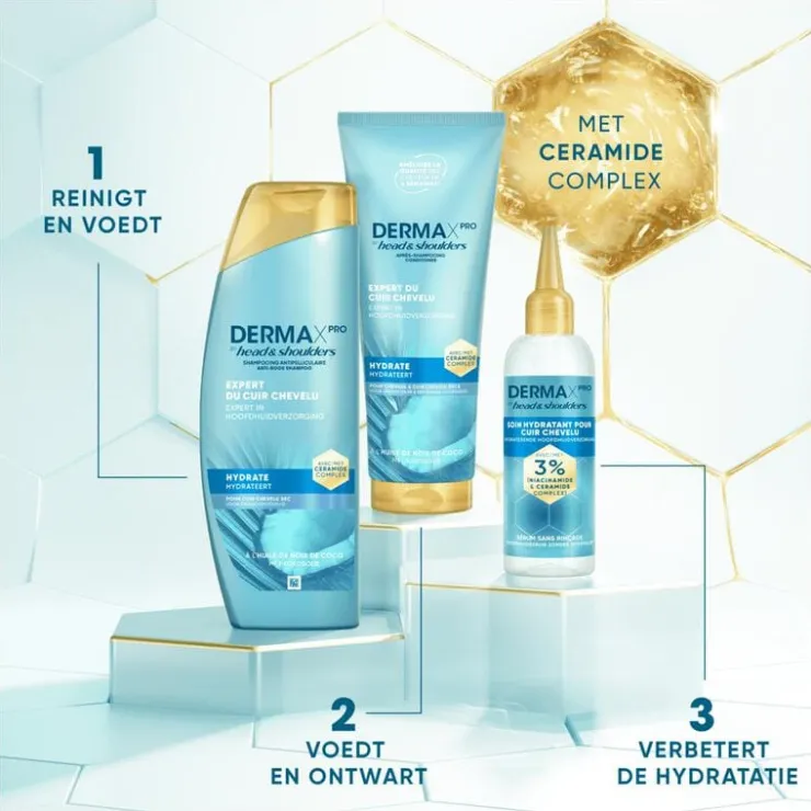 Head and Shoulders Head & Shoulders Derma X Pro Hydrateert Shampoo Anti-roos 250 ml