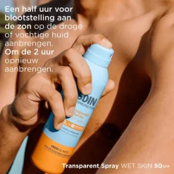 ISDIN Transparent Zonnebrand Spray Wet Skin SPF50 250 ML