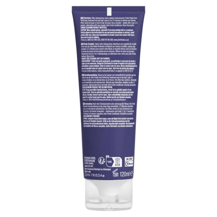 John Frieda Salon Blonde Tone Perfecting Treatment Platinum Blonde 120 ML