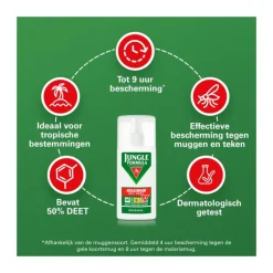 Jungle Formula Anti Muggenspray Maximum 50% DEET 75 ML