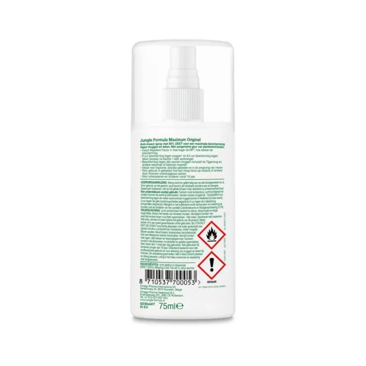 Jungle Formula Anti Muggenspray Maximum 50% DEET 75 ML
