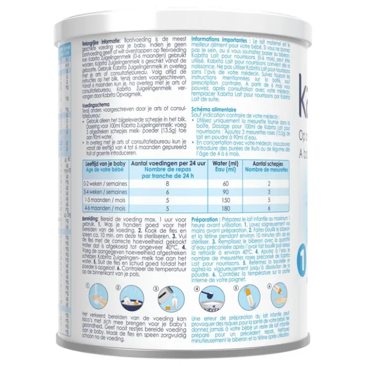 Kabrita Opvolgmelk 2 6-12 maanden 400GR
