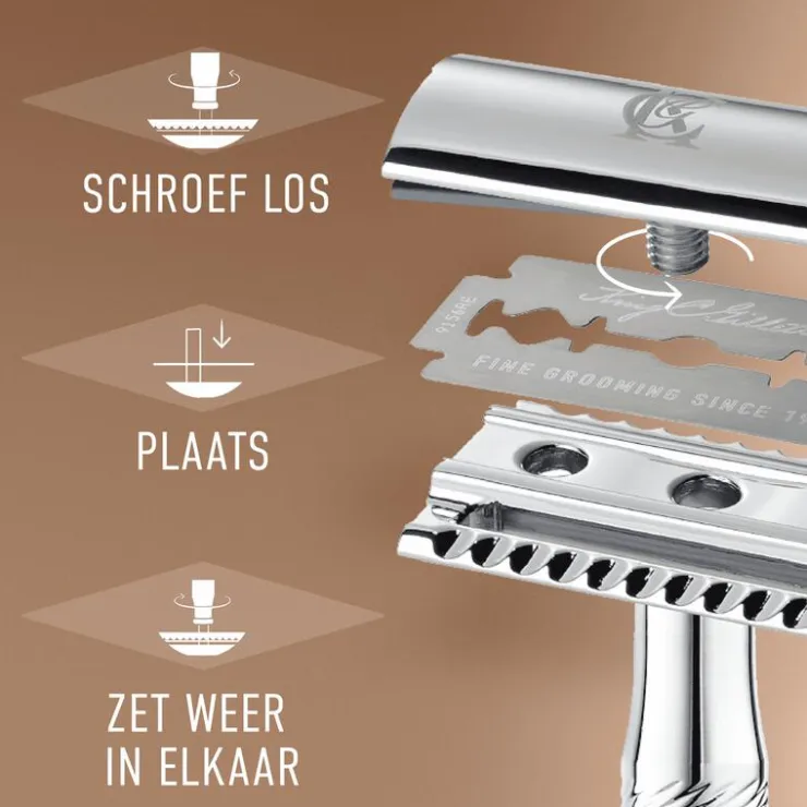 Heren King C Gillette King C. Gillette Double Edge Razor Navulmesjes 10 Stuks