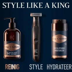 Heren King C Gillette King C. Gillette 3-in-1 Baard En Gezichtsreiniger 350 ML