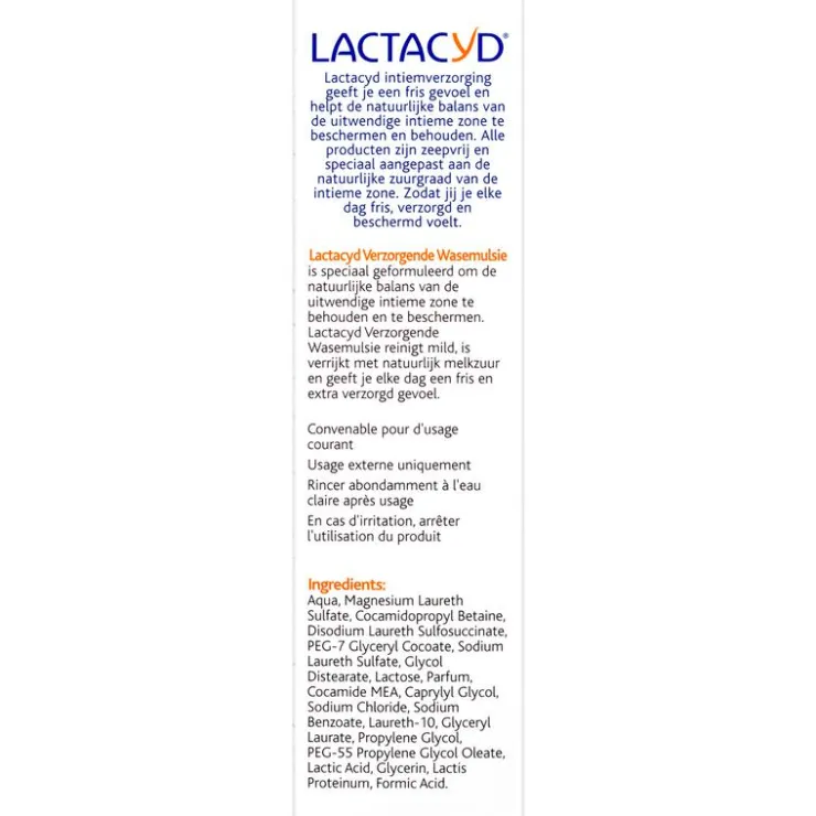 Lactacyd Verzorgende Wasemulsie Intieme Hygiëne 300 ML
