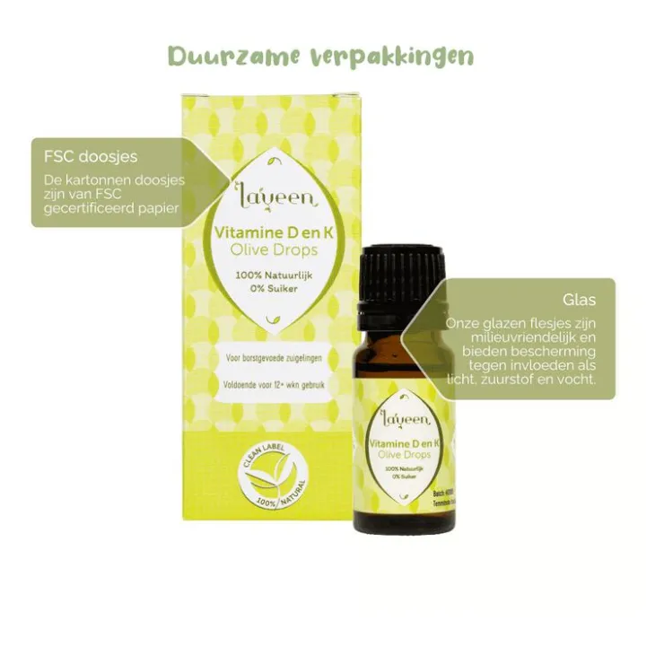 Laveen Olive Drops Vitamine D en K