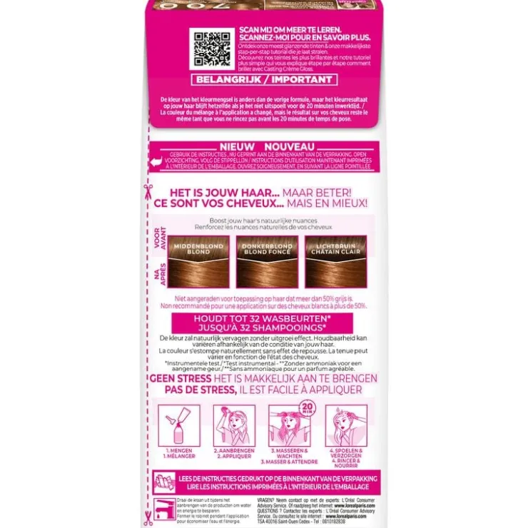 L'Oréal Paris Casting Crème Gloss Haarverf Middenblond