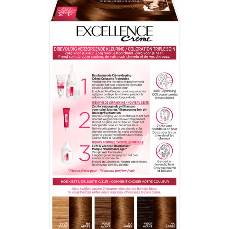 L'Oréal Paris Excellence Crème Verzorgende Crèmekleuring