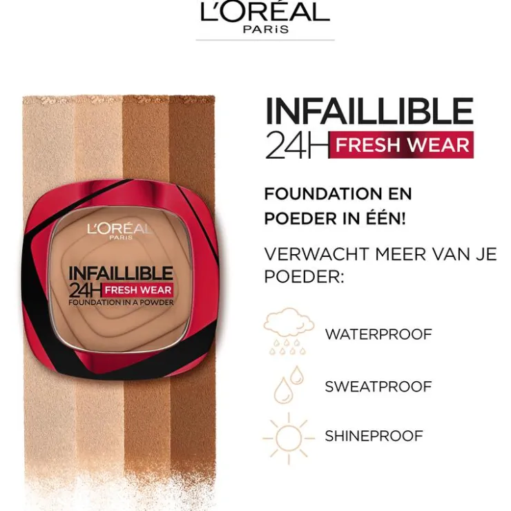 L'Oréal Paris Infaillible 24H Fresh Wear Foundation in a Powder