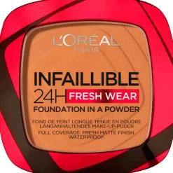 L'Oréal Paris Infaillible 24H Fresh Wear Foundation in a Powder 330 Hazelnut