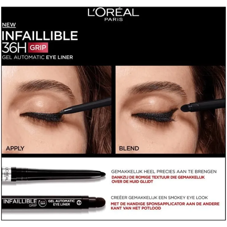L'Oréal Paris Infaillible 36H Grip Gel Automatic Waterproof Eyeliner Blue Jersey 5 GR