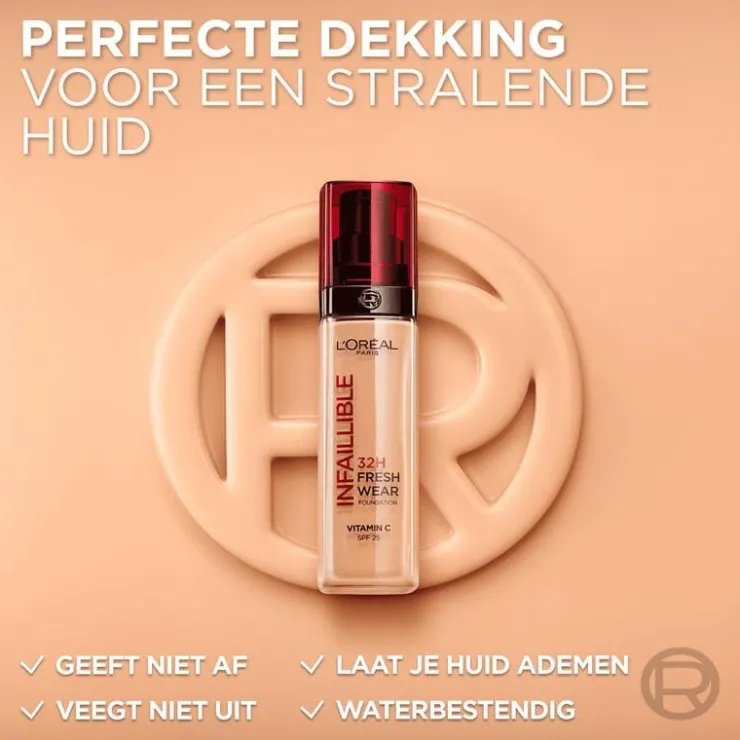 L'Oréal Paris Infaillible 32HR Fresh Wear Foundation met SPF25 30 ML