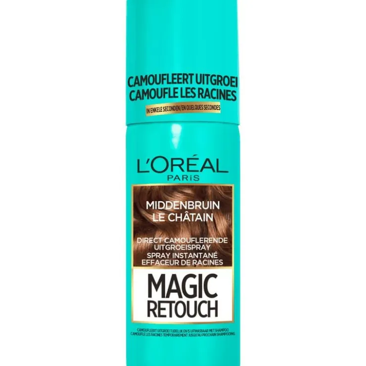 L'Oréal Paris Magic Retouch Camouflerende Uitgroeispray Middenbruin 75 ML