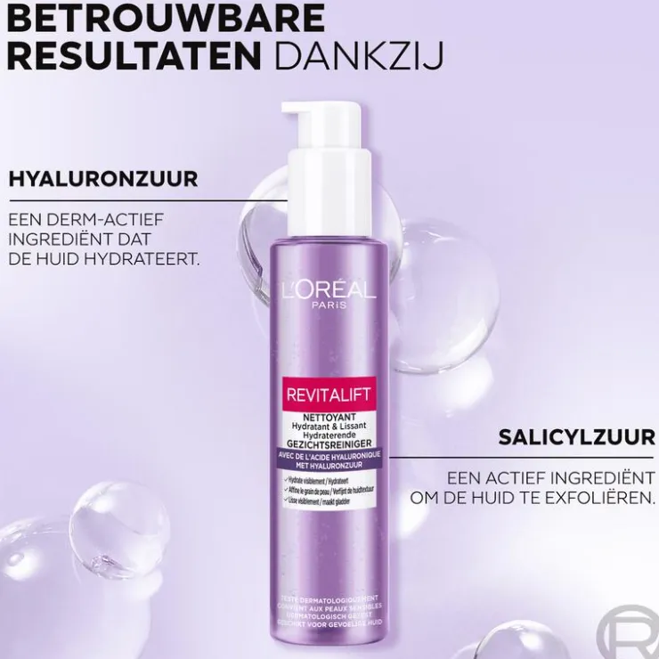 L'Oréal Paris Revitalift Filler Reinigingsgel Met Hyaluronzuur 150 ML