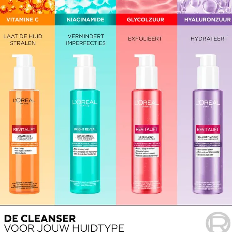 L'Oréal Paris Revitalift Filler Reinigingsgel Met Hyaluronzuur 150 ML