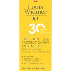 Louis Widmer Face Sun Protection Anti-Ageing SPF30 Zonder Parfum SPF30 50ML