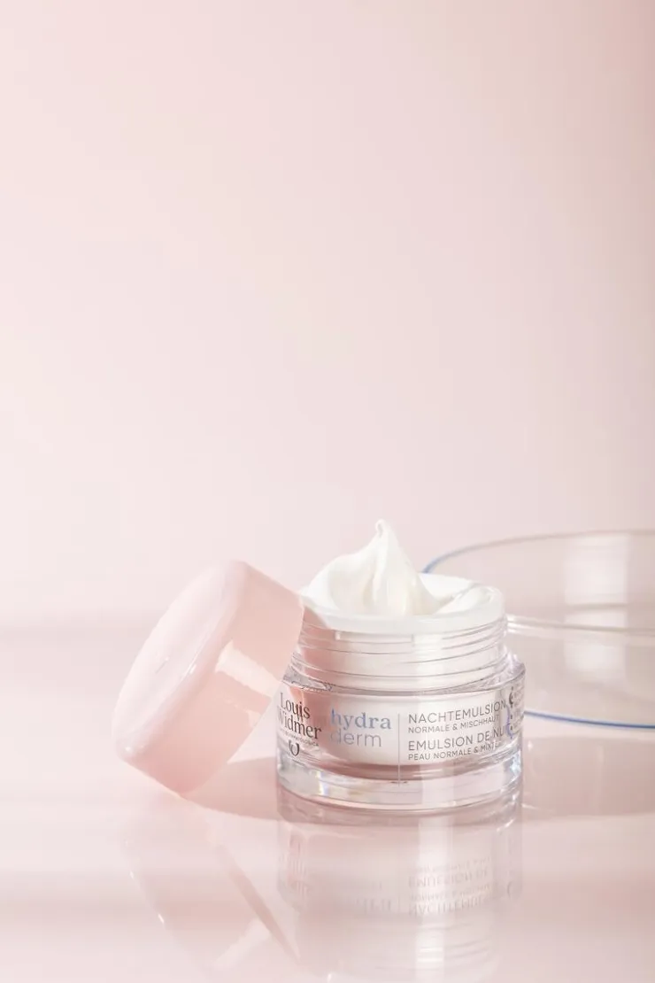 Louis Widmer Hydraderm Nachtemulsie Zonder Parfum 50 ML