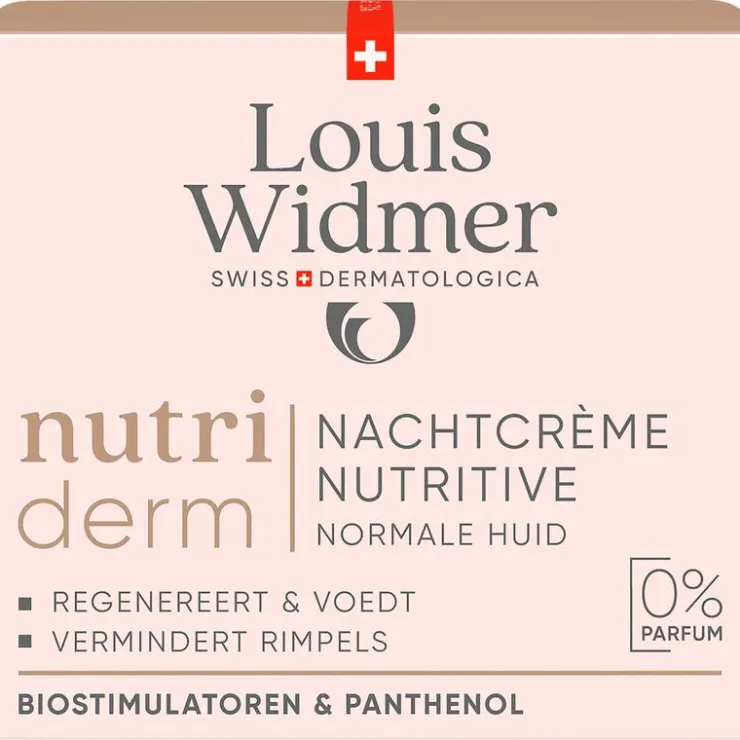 Louis Widmer Nutriderm Nachtcrème Nutritive Zonder Parfum 50 ML