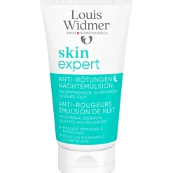 Louis Widmer Skinexpert Anti-Roodheid Nachtemulsie Zonder Parfum 50 ML