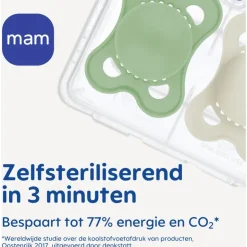MAM Original Fopspenen Plain 0-6 maanden 2 stuks