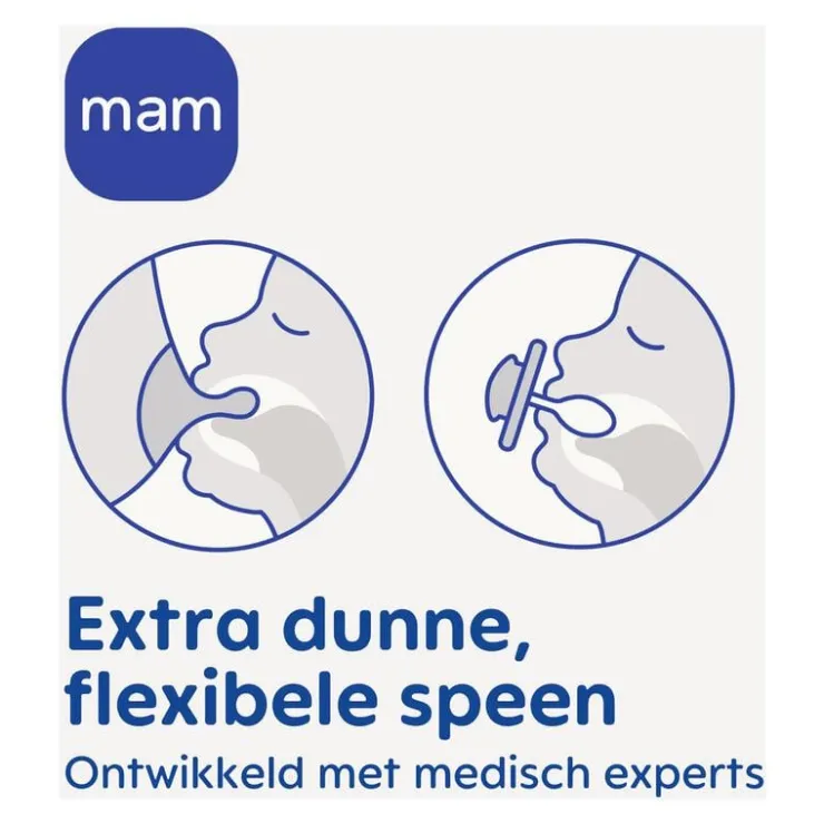MAM Supreme Fopspenen 6-16 maanden Uni 2 stuks