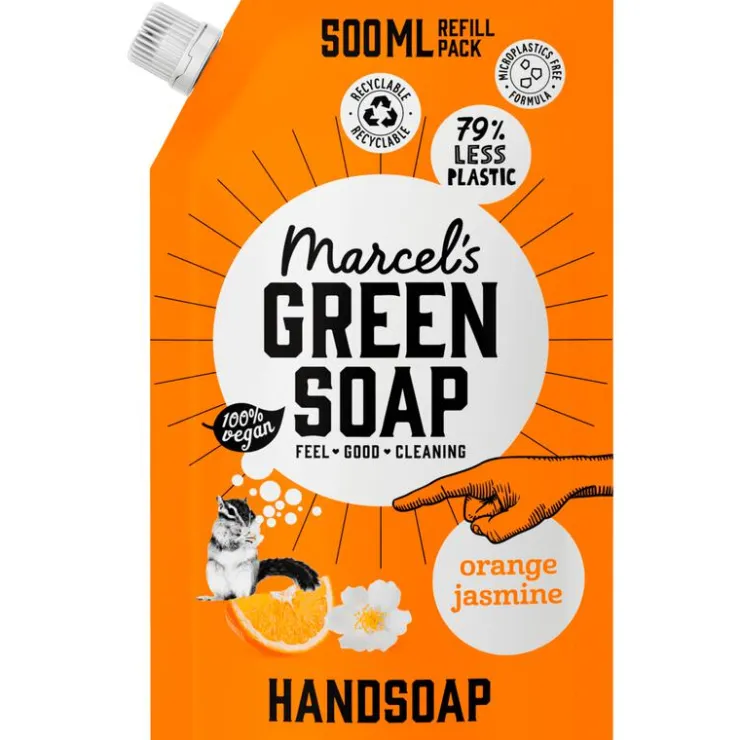 Marcels Green Soap Marcel's Green Soap Orange & Jasmine Navulling 500 ML