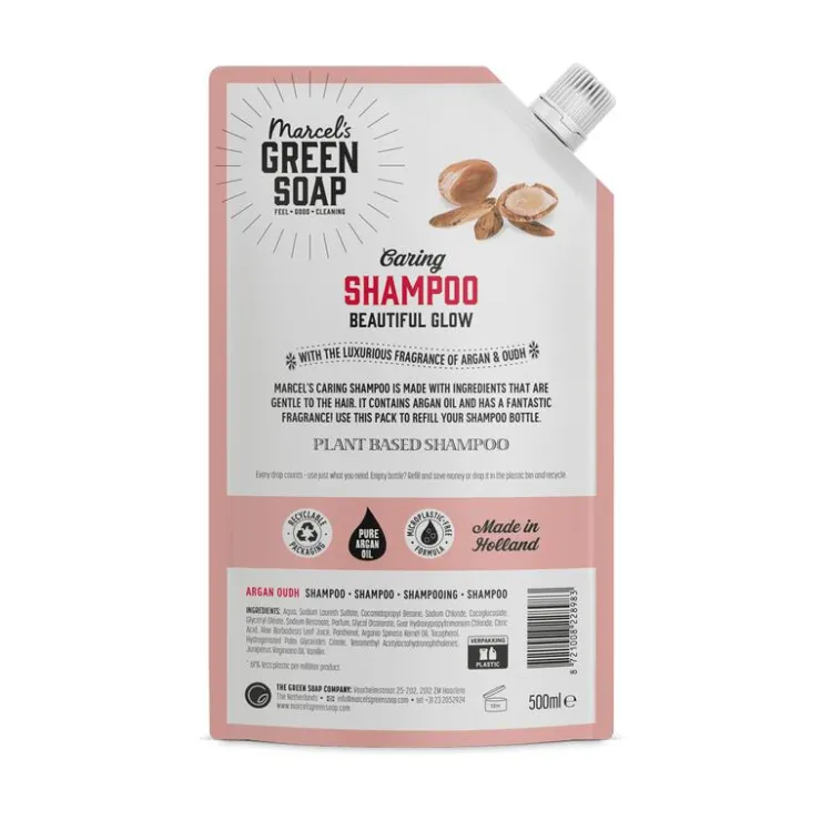 Marcels Green Soap Marcel's Greensoap Shampoo Argan & Oudh Refill 500 ML