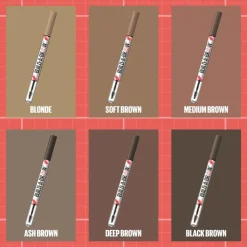 Maybelline New York BUILD A BROW Wenkbrauwpen/fixeergel 260 Deep Brown