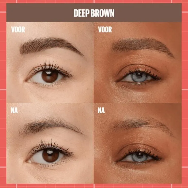 Maybelline New York BUILD A BROW Wenkbrauwpen/fixeerge 259 Ash Brown