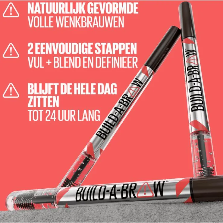 Maybelline New York BUILD A BROW Wenkbrauwpen/fixeerge 259 Ash Brown