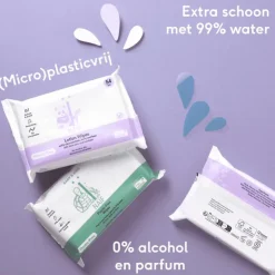 Naïf Naif plasticvrije waterdoekjes single pack 1x40