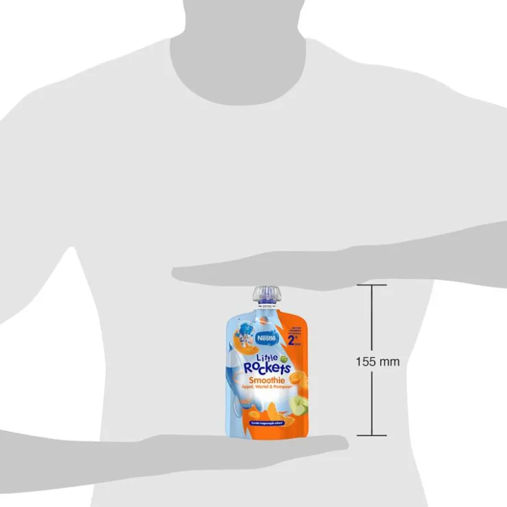Nestle Nestlé Little Rockets Smoothie Appel Wortel Pompoen 2+