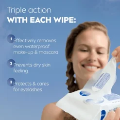 NIVEA 3-in-1 Verfrissende Reinigingsdoekjes 25 stuks