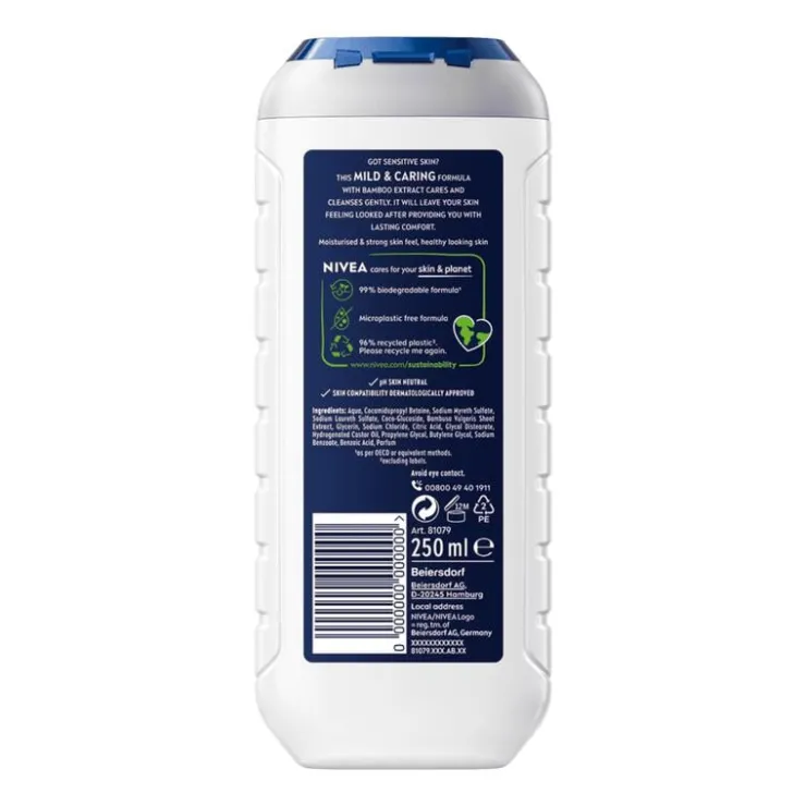NIVEA MEN Sensitive 3-in-1 Douchegel 250 ML