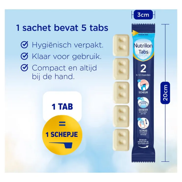 Nutrilon 2 Opvolgmelk 6-12M Tabs
