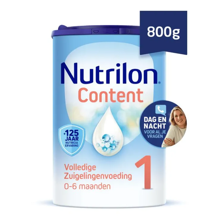 Nutrilon Content 1 Volledige Zuigelingenvoeding Baby 0-6 Maanden 800 gram
