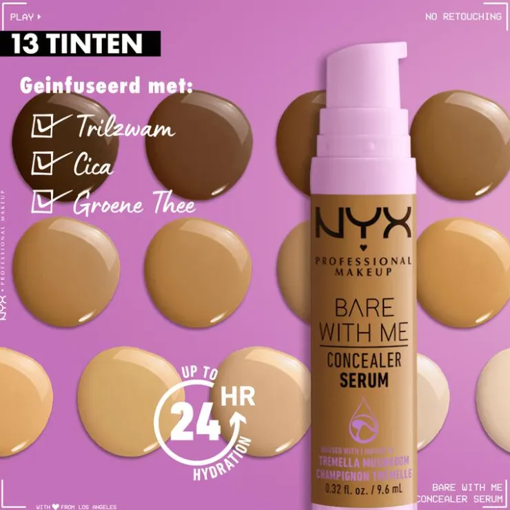 NYX Professional Makeup Bare With Me Concealer Serum 9 Deep Golden 9,6 ML