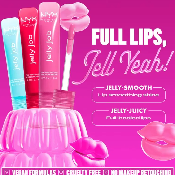 NYX Professional Makeup Jelly Job Lipgloss 01 Just Jelly Transparant