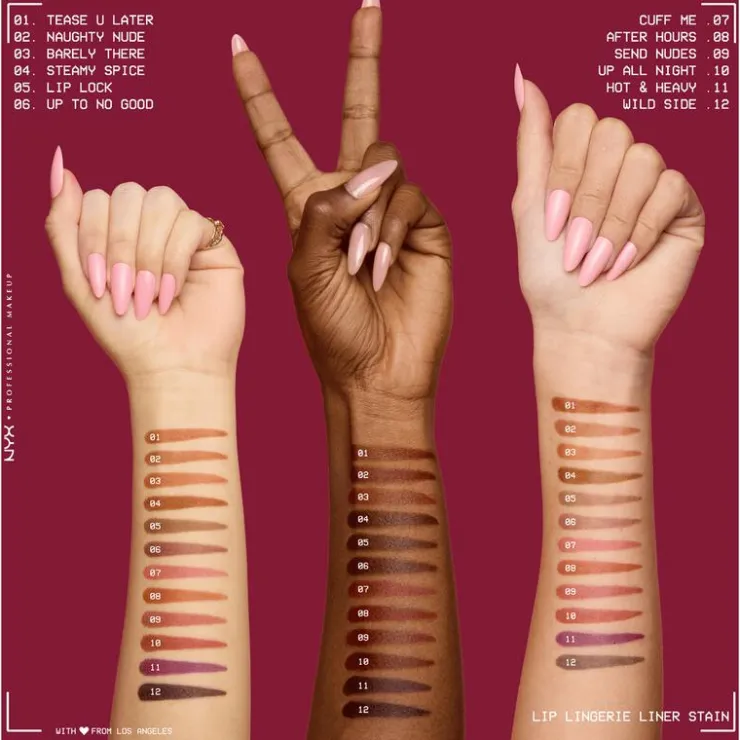 NYX Professional Makeup Lip Lingerie Liner Stain 02 Naughty Nude Bruin