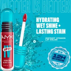 NYX Professional Makeup Lip IV Hydraterende Lipgloss Bubblegum Burst