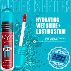 NYX Professional Makeup Lip IV Hydraterende Lipgloss Blush Rush