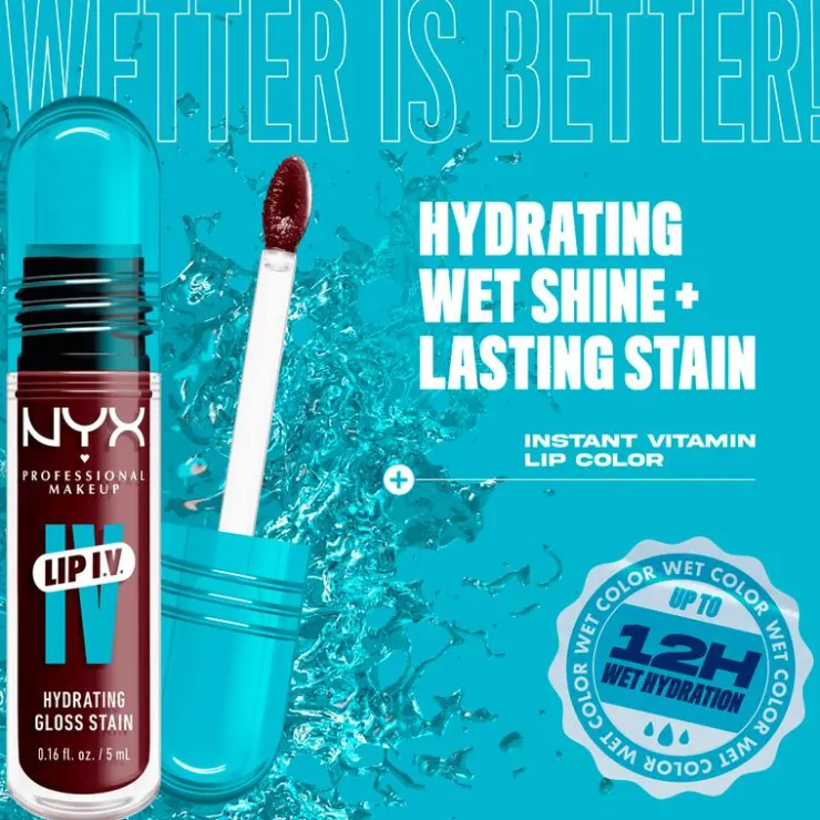 NYX Professional Makeup Lip IV Hydraterende Lipgloss Mauve N Moist