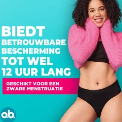 OB o.b.® Herbruikbaar Menstruatie Ondergoed Zwart XL/XXL