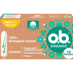 OB o.b.® Organic Cotton Normal 16 Stuks