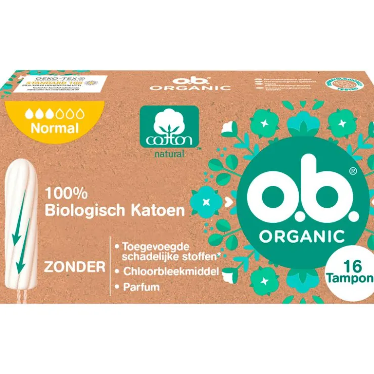 OB o.b.® Organic Cotton Normal 16 Stuks