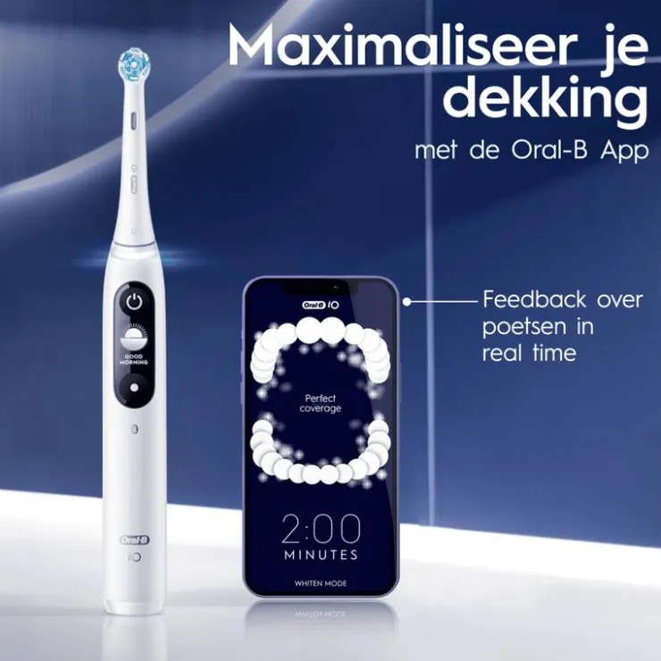 Oral-B iO 6 Wit & Roze 2 Elektrische Tandenborstels By Braun