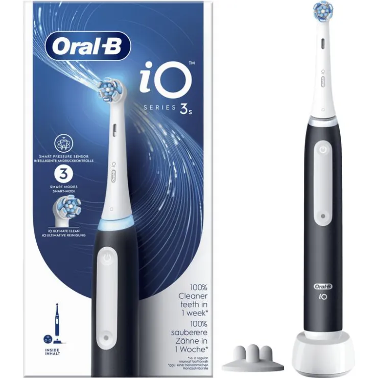 Oral-B iO 3S Zwart Elektrische Tandenborstel