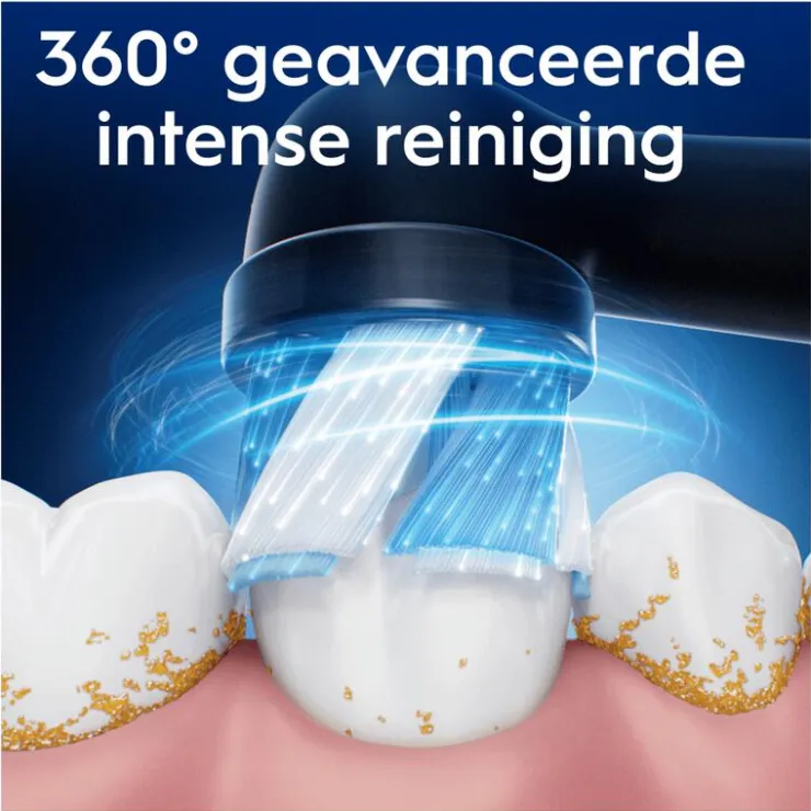 Oral-B iO Ultimate Clean Opzetborstels Zwart 4 Stuks